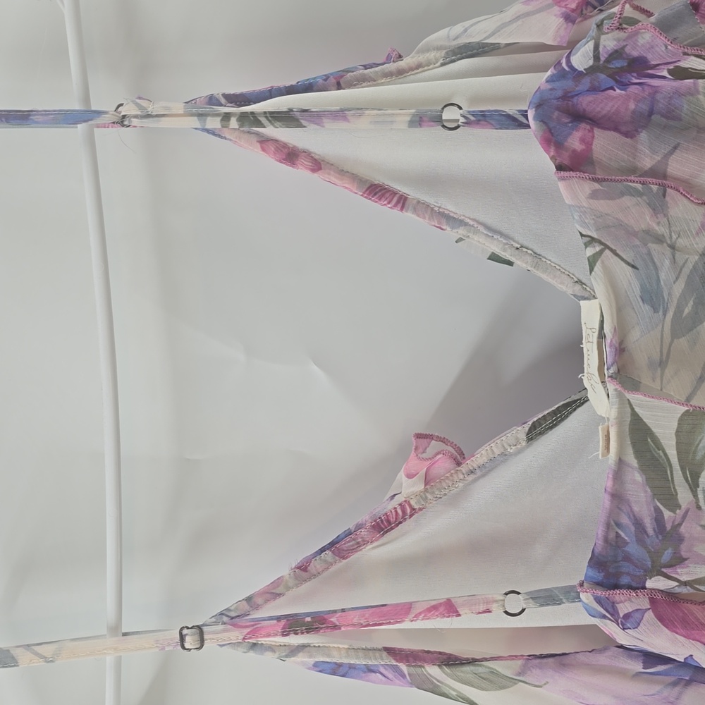 Let Me Be Jia Floral Ruffle Tiered Maxi Dress - Pink & Lavender - Picture 13 of 16